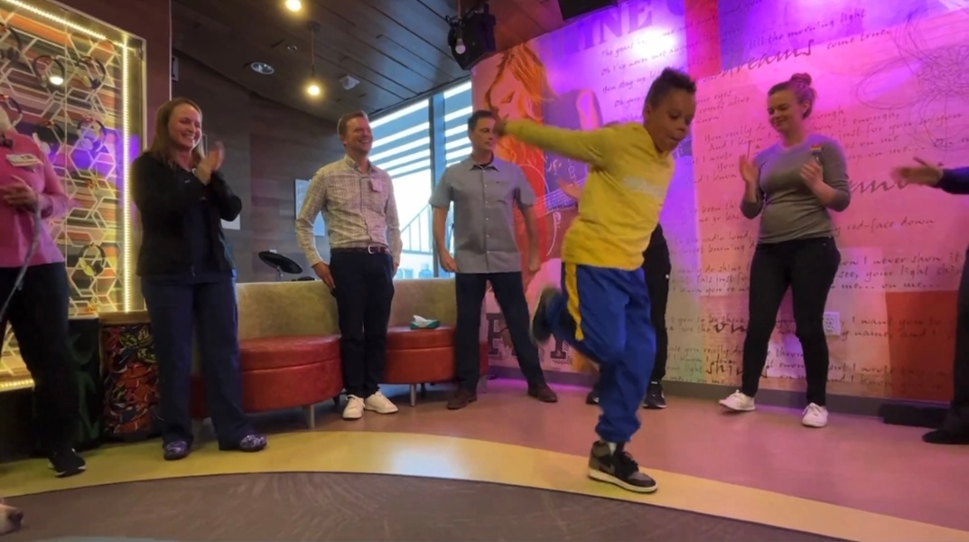 Child cancer survivor returns to Sophie's Place to teach Sacramento doctors how to dance